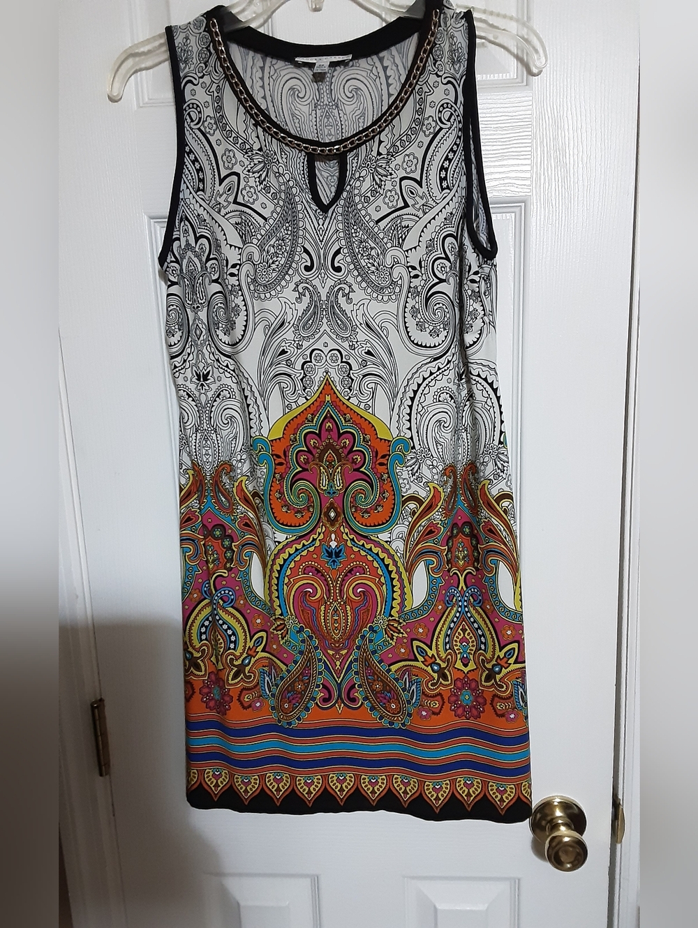 Sandra Darren Multi Colored Dress  6 Petite
